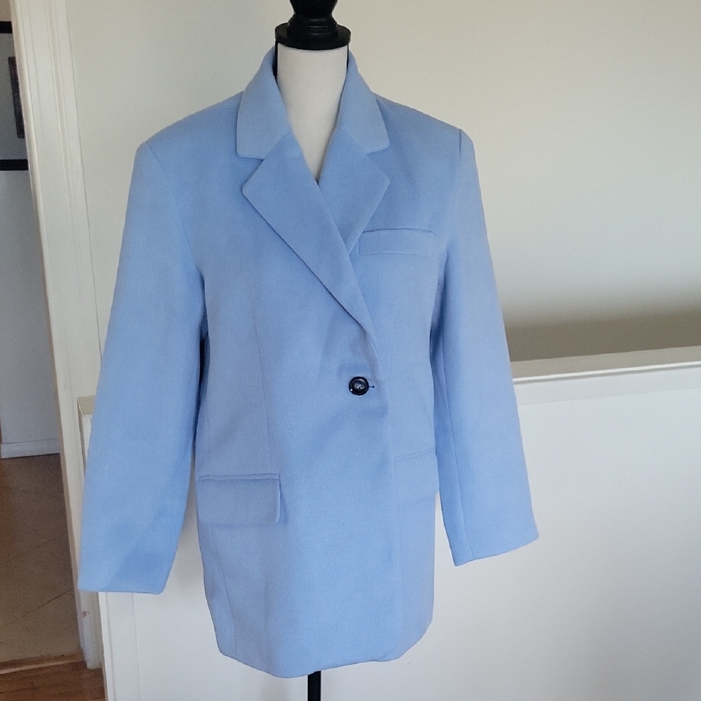 Steve Madsen Women's Light Blue Blazer